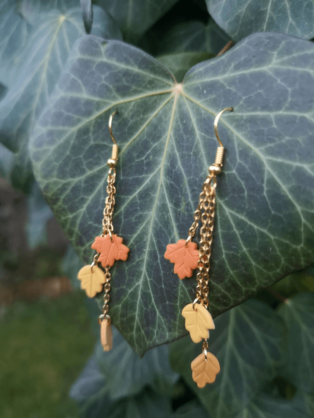 Collection Fleurs automnales - Boucles d'oreilles Diane 
