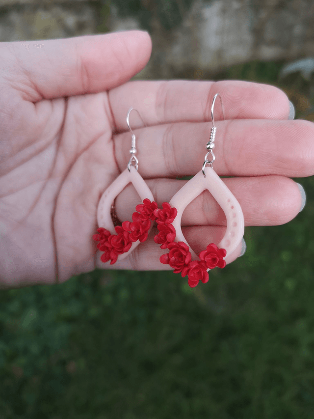 Collection Florale Pourpre - Boucles d'oreilles Gladys