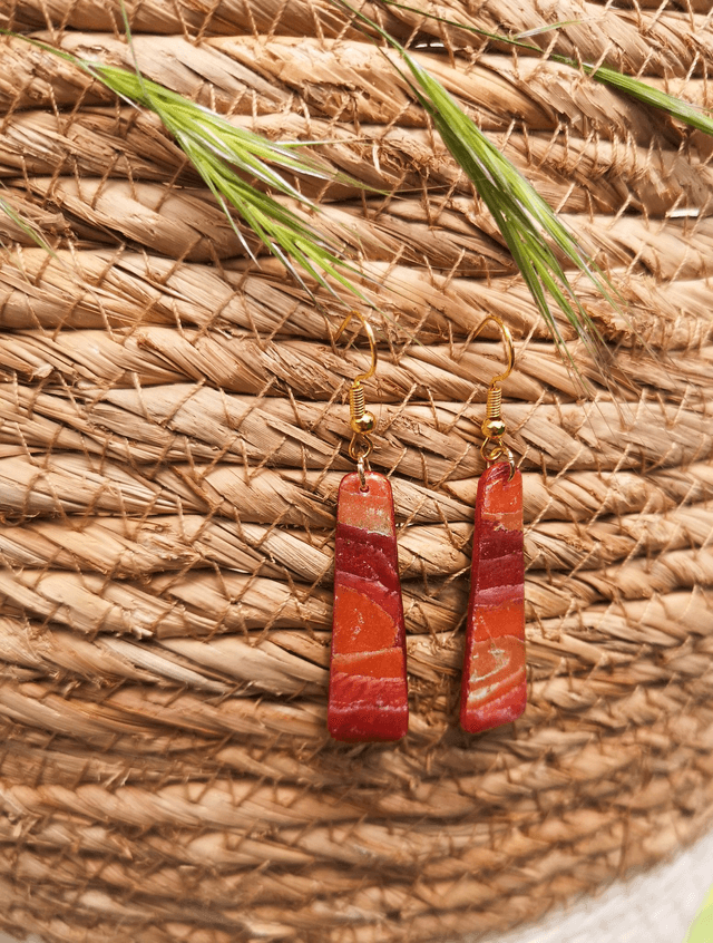 Collection Les Pierres Agate Pourpre - Boucles d'oreilles Blandine 