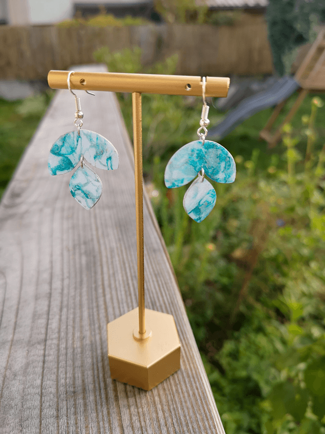 Collection Marbre Glacier - Boucles d'oreilles Liv 