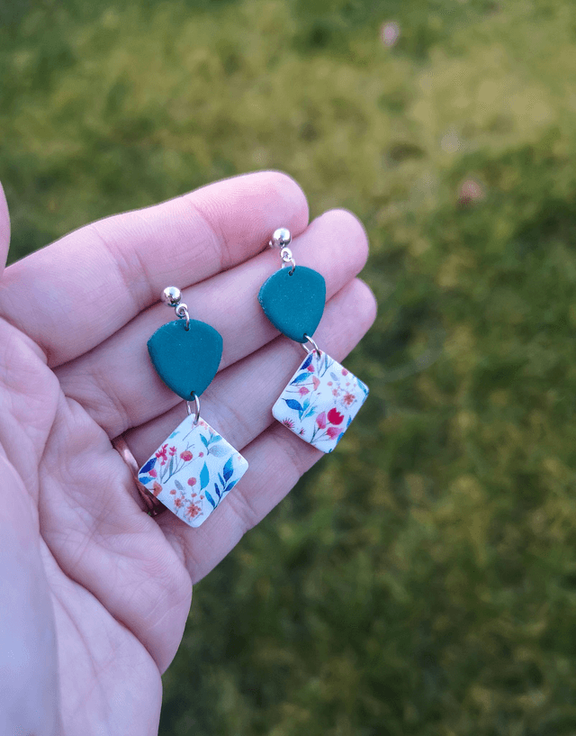 Collection Les Imprimées Printemps - Boucles d'oreilles Elyne