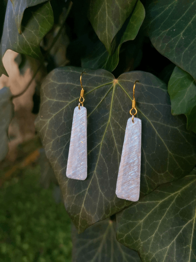 Collection Pierres d'Opales - Boucles d'oreilles Lila