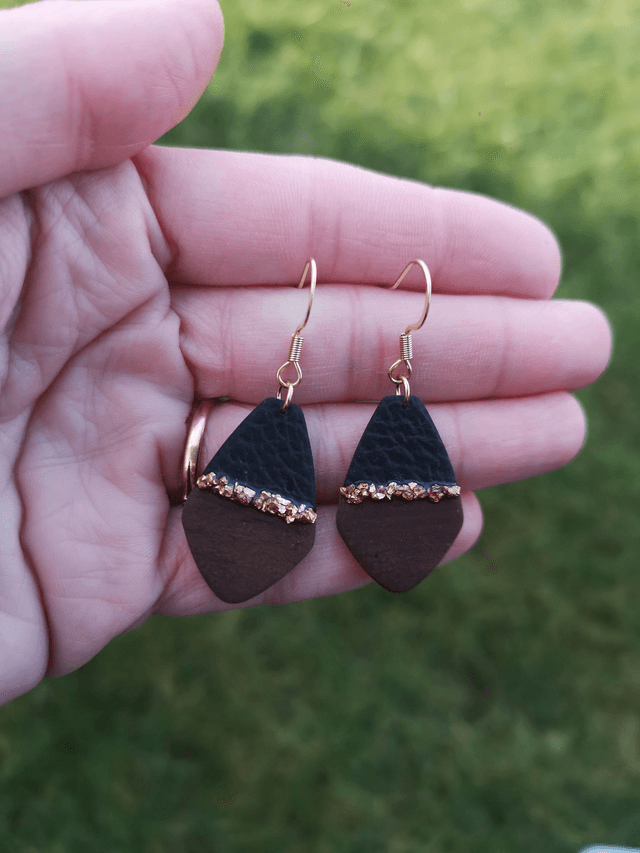 Collection Les Bois et Or - Boucles d'oreilles Mona 