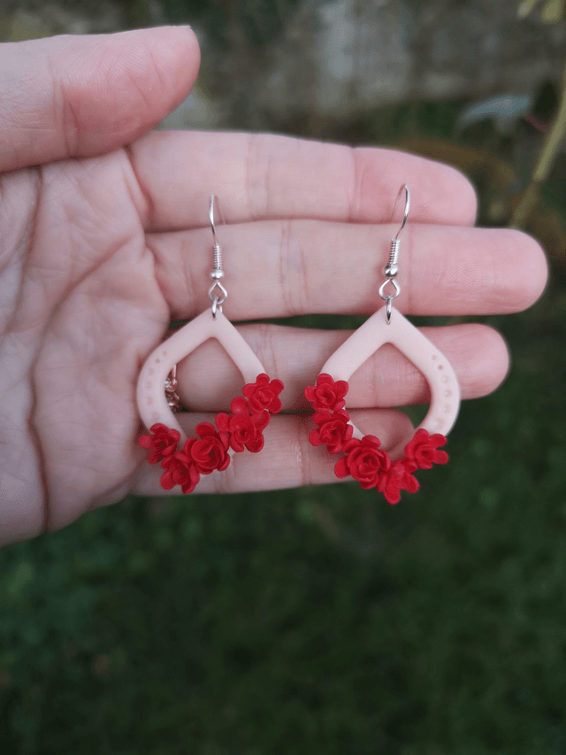 Collection Florale Pourpre - Boucles d'oreilles Gladys