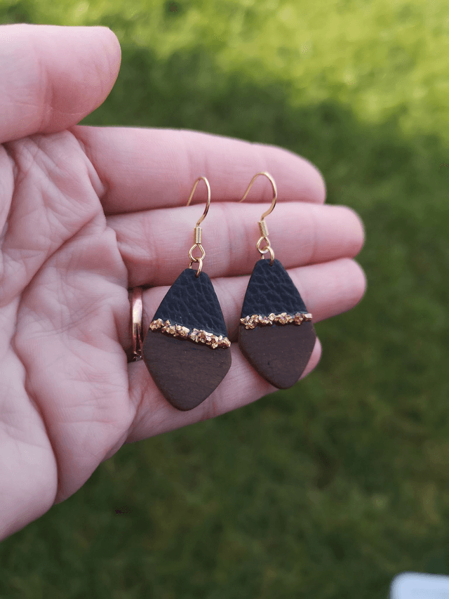 Collection Les Bois et Or - Boucles d'oreilles Mona 