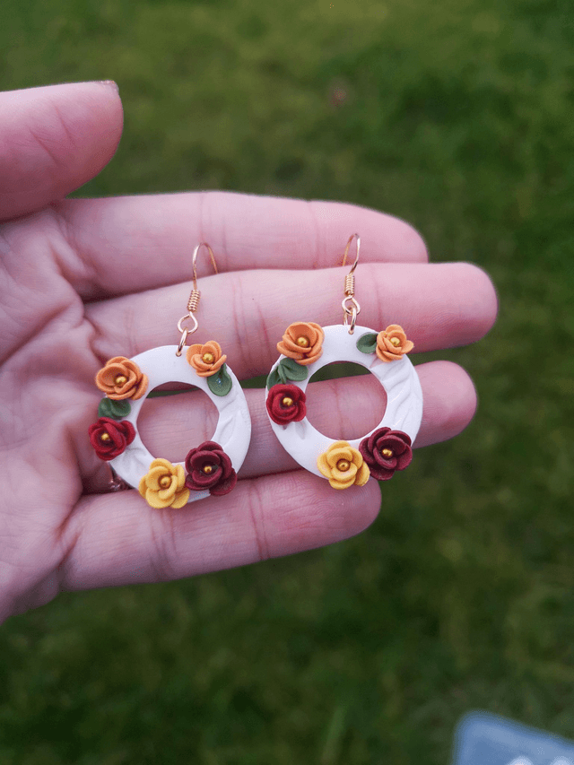 Collection Fleurs automnales - Boucles d'oreilles Daria