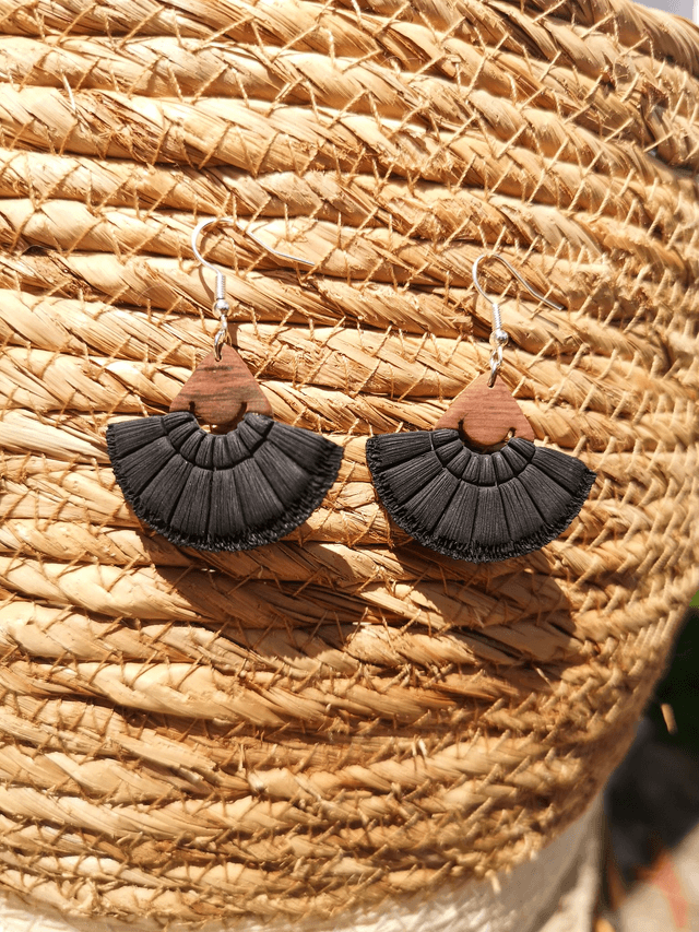 Collection Macramé Bohème - Boucles d'oreilles Cléore 