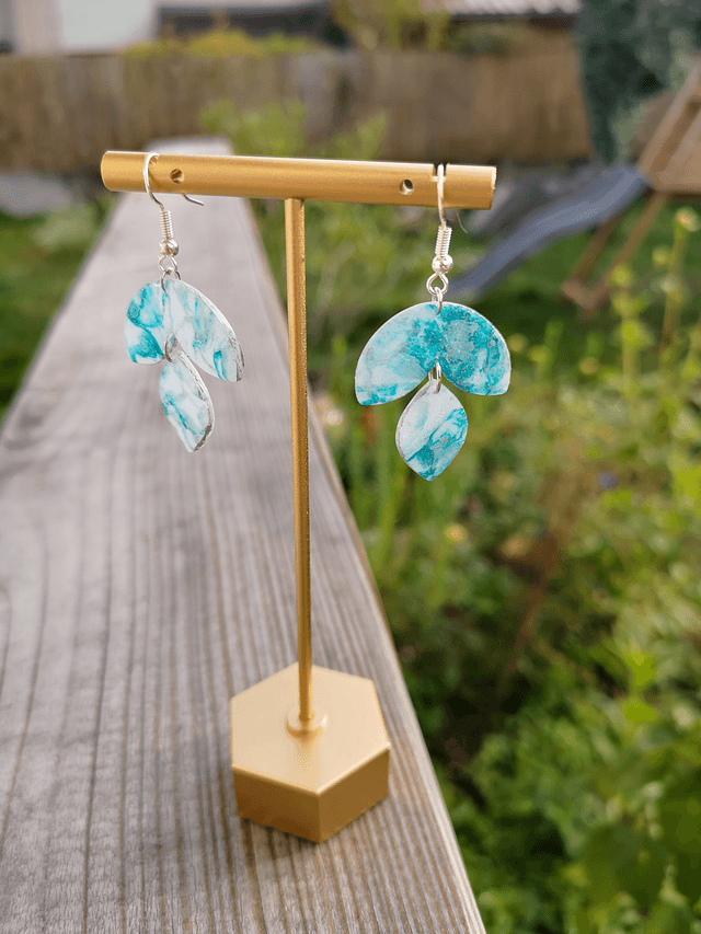 Collection Marbre Glacier - Boucles d'oreilles Liv 