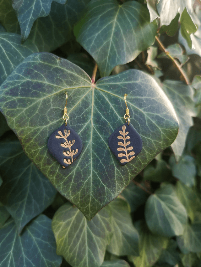 Collection Les Classiques Feuille d'Or - Boucles d'oreilles Isalie 