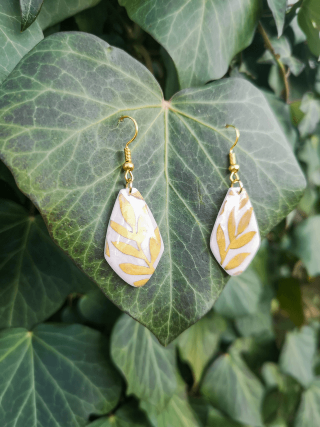 Collection Les Classiques Feuille d'Or - Boucles d'oreilles Isis 