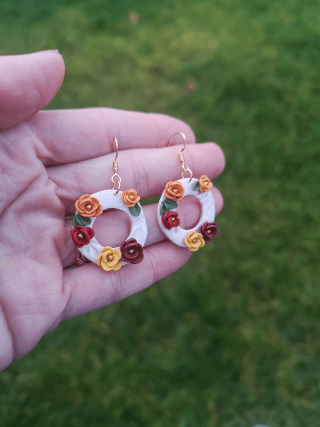Collection Fleurs automnales - Boucles d'oreilles Daria