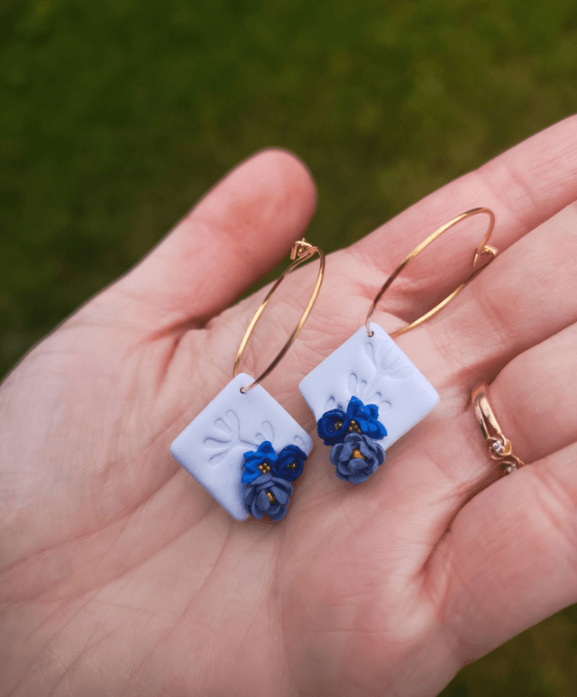 Collection Jardin d'Hiver - Boucles d'oreilles Thalia