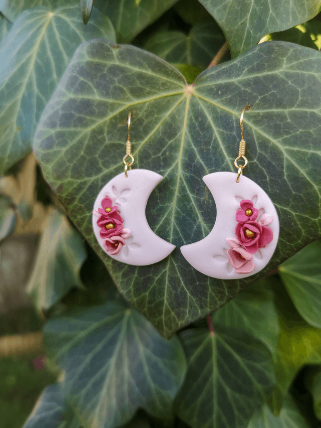  Collection Florale Rosée du Jardin - Boucles d'oreilles Pia 