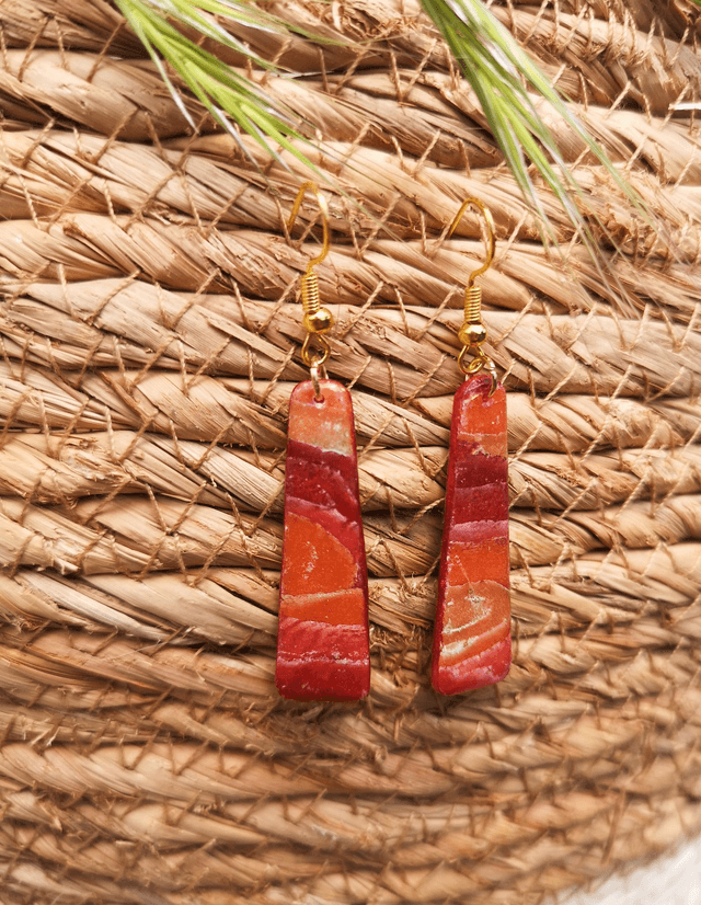 Collection Les Pierres Agate Pourpre - Boucles d'oreilles Blandine 