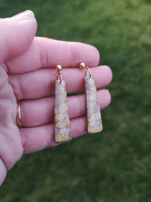 Collection Les Classiques Ecailles Ivoires - Boucles d'oreilles Kali 