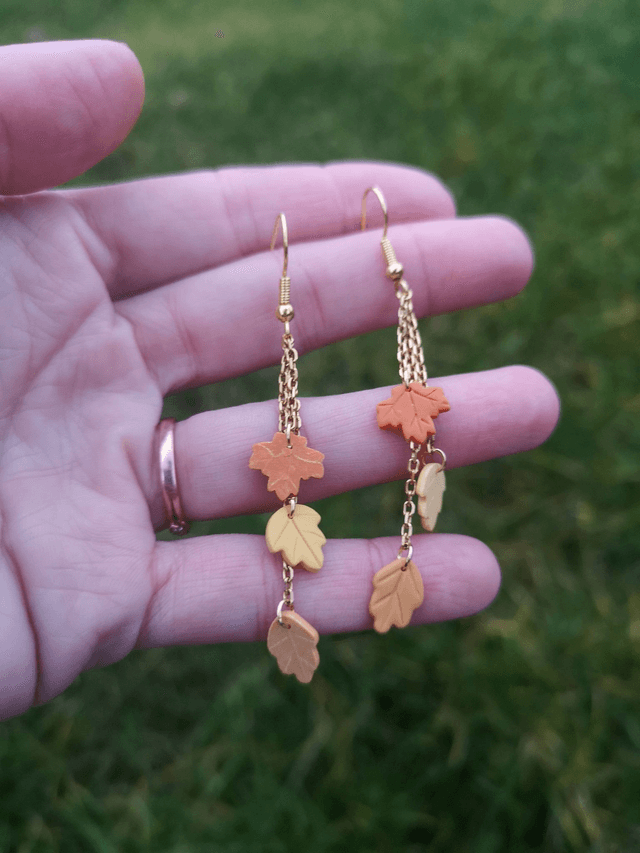 Collection Fleurs automnales - Boucles d'oreilles Diane 