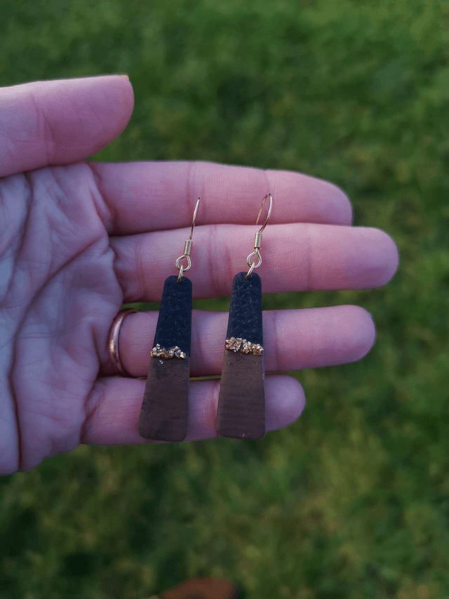 Collection Les Bois et Or - Boucles d'oreilles Mahé