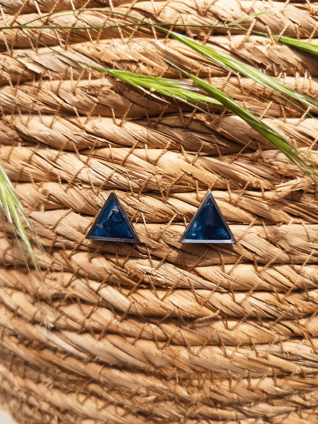 Collection Marbre Lagon - Boucles d'oreilles Ava 