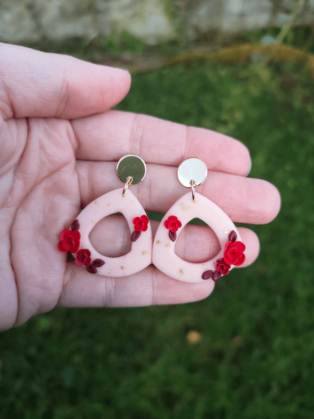 Collection Florale Pourpre - Boucles d'oreilles Giulia