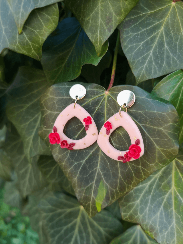Collection Florale Pourpre - Boucles d'oreilles Giulia