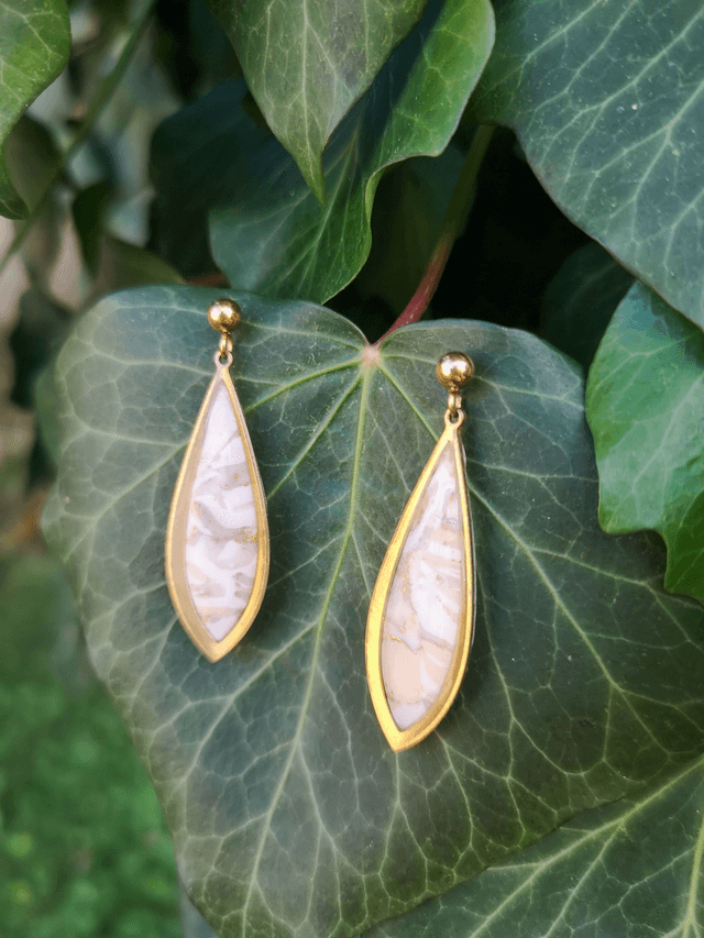 Collection Les Classiques Ecailles Ivoires - Boucles d'oreilles Kate