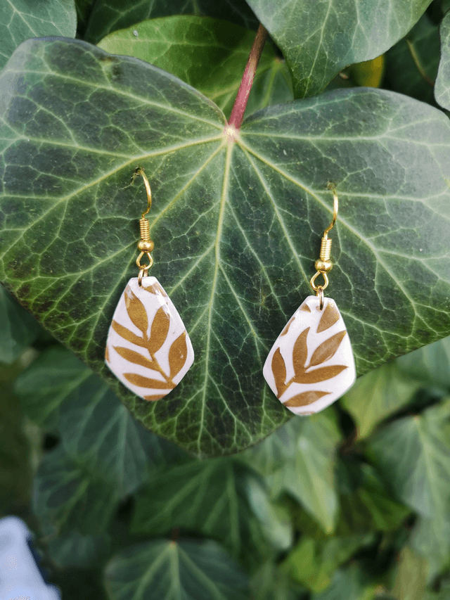 Collection Les Classiques Feuille d'Or - Boucles d'oreilles Isis 
