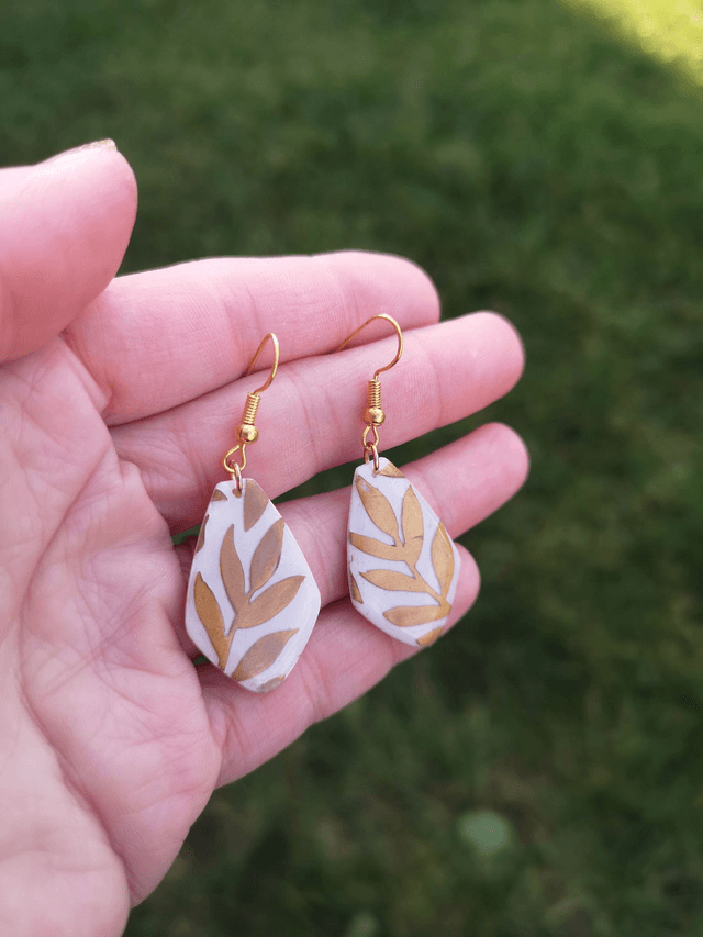 Collection Les Classiques Feuille d'Or - Boucles d'oreilles Isis 