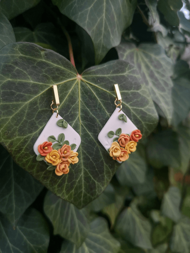 Collection Fleurs automnales - Boucles d'oreilles Dory 