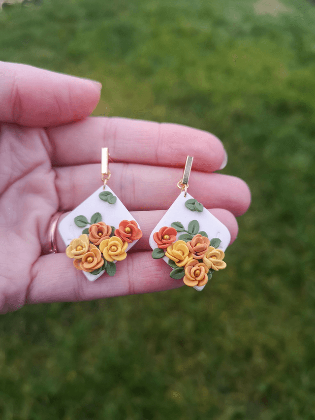 Collection Fleurs automnales - Boucles d'oreilles Dory 