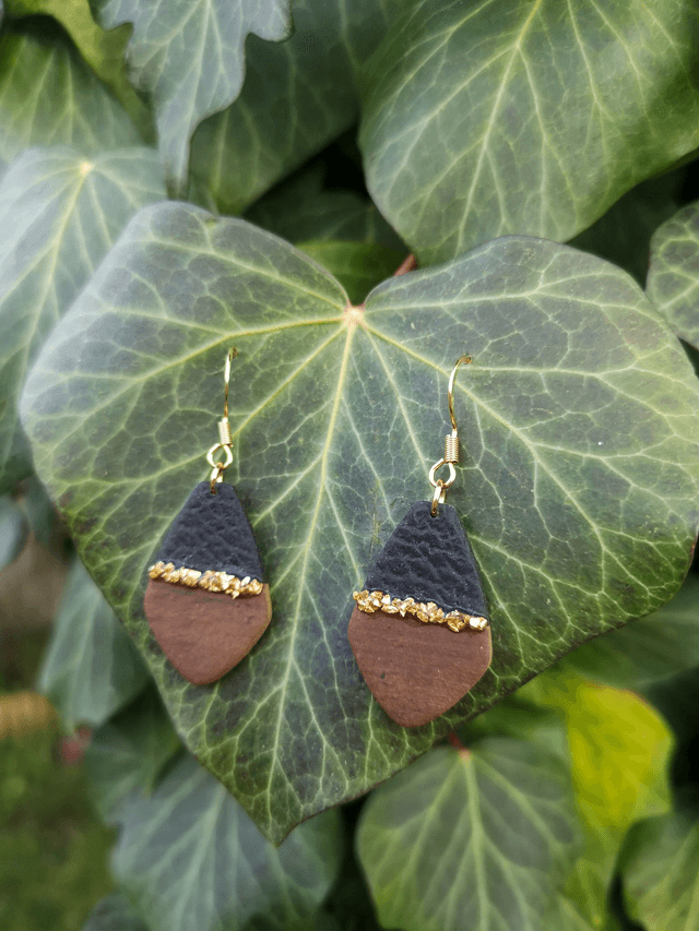 Collection Les Bois et Or - Boucles d'oreilles Mona 