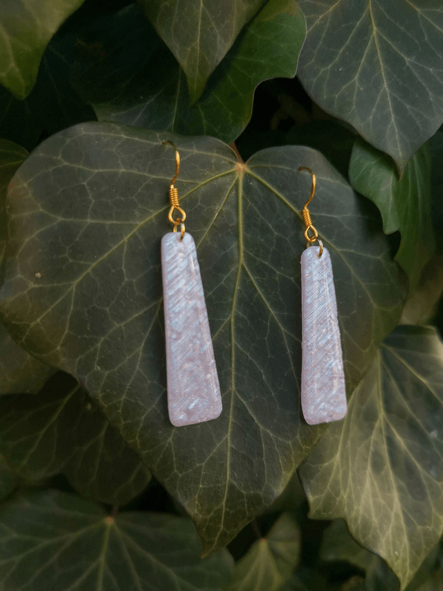 Collection Pierres d'Opales - Boucles d'oreilles Lila
