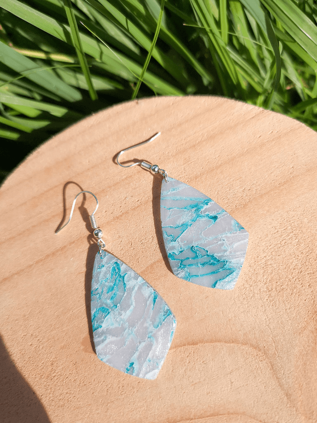 Collection Marbre Glacier - Boucles d'oreilles Loreleï 