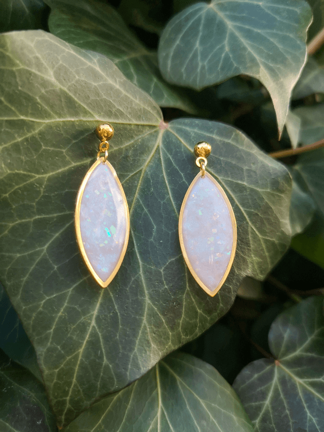 Collection Pierres d'Opales - Boucles d'oreilles Lily 