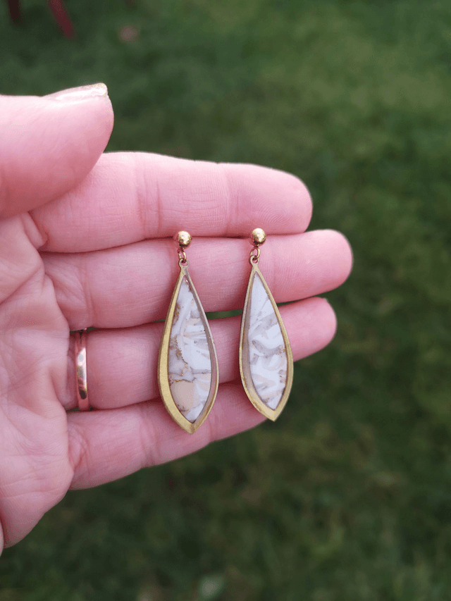 Collection Les Classiques Ecailles Ivoires - Boucles d'oreilles Kate