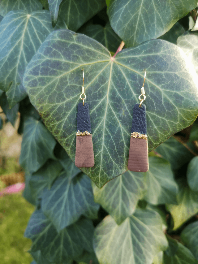 Collection Les Bois et Or - Boucles d'oreilles Mahé