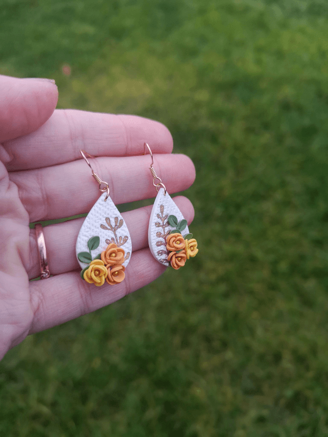 Collection Fleurs automnales - Boucles d'oreilles Dalia  
