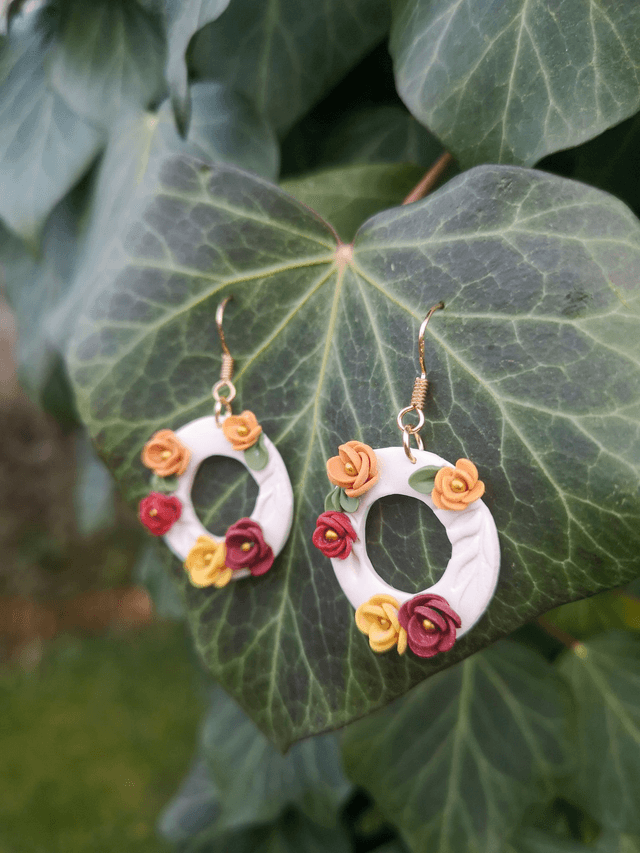 Collection Fleurs automnales - Boucles d'oreilles Daria