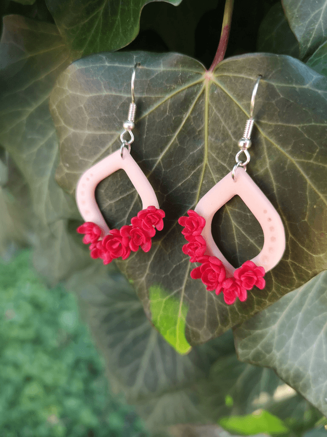 Collection Florale Pourpre - Boucles d'oreilles Gladys
