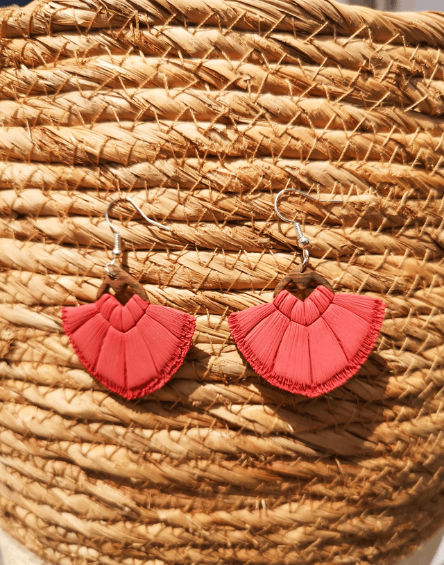 Collection Macramé Bohème - Boucles d'oreilles Cannelle