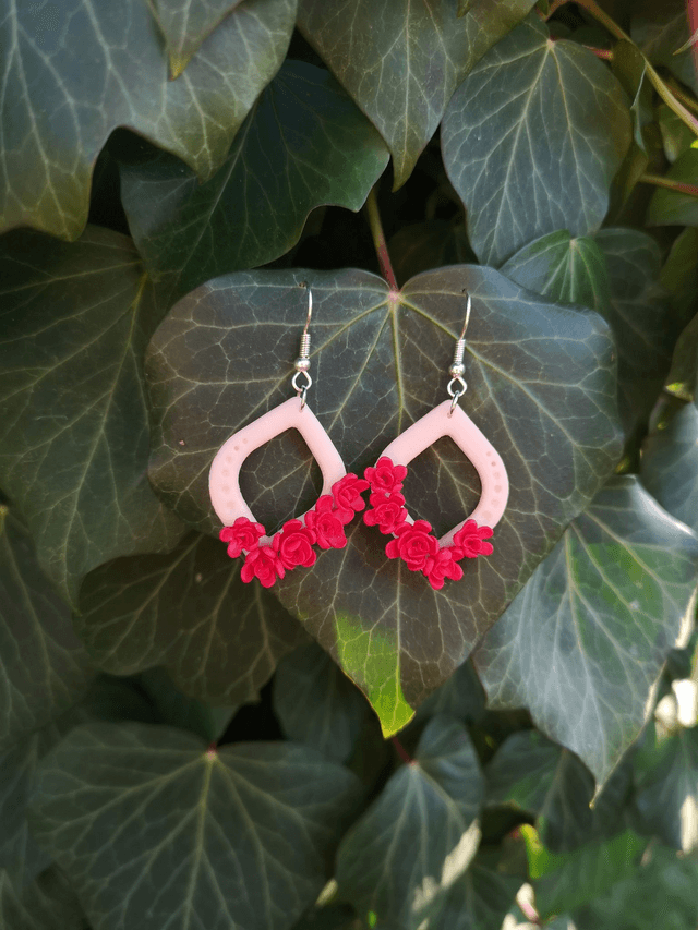 Collection Florale Pourpre - Boucles d'oreilles Gladys