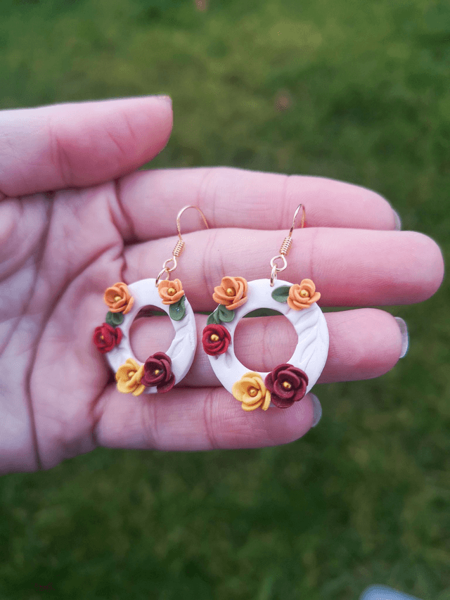 Collection Fleurs automnales - Boucles d'oreilles Daria