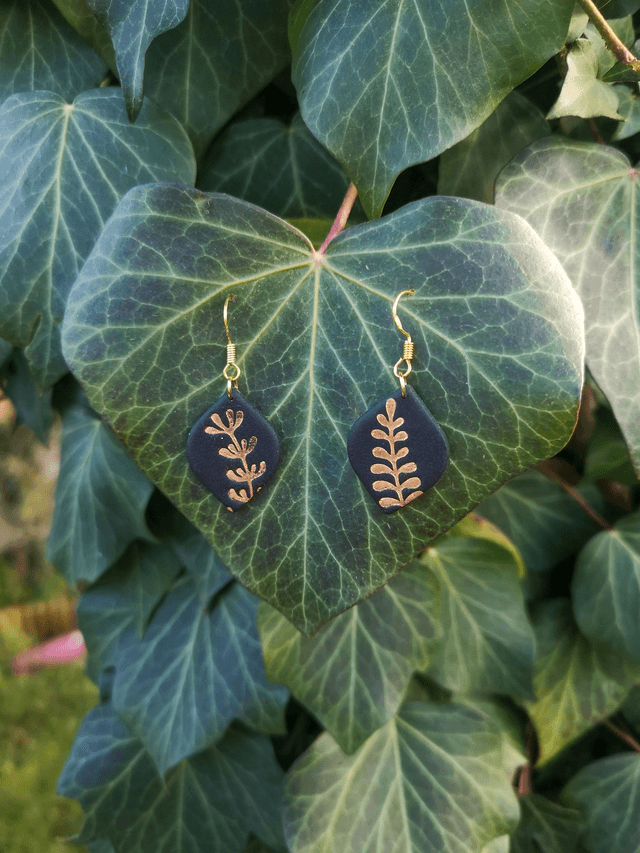 Collection Les Classiques Feuille d'Or - Boucles d'oreilles Isalie 