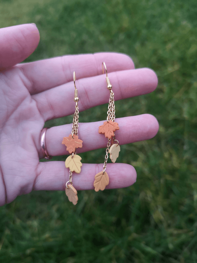 Collection Fleurs automnales - Boucles d'oreilles Diane 