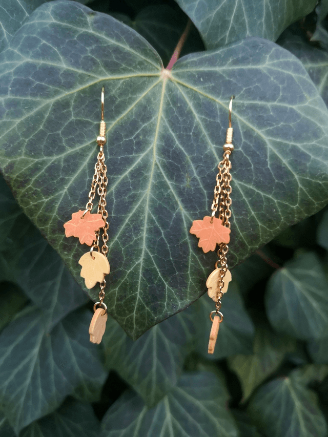 Collection Fleurs automnales - Boucles d'oreilles Diane 