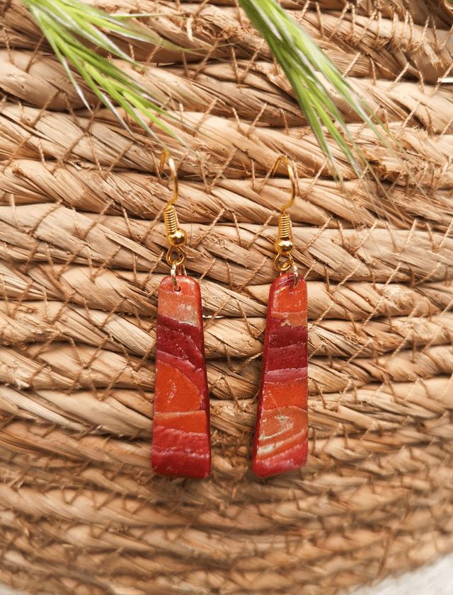 Collection Les Pierres Agate Pourpre - Boucles d'oreilles Blandine 