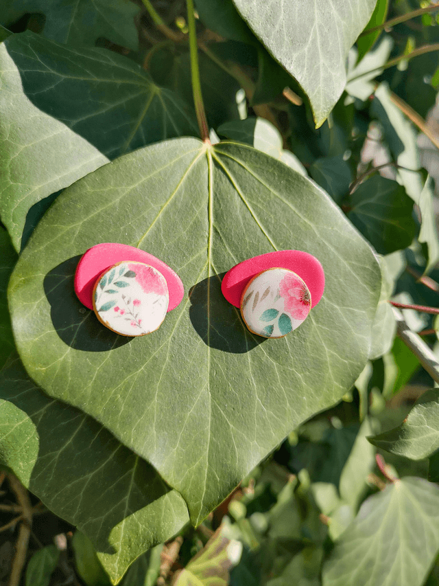 Collection Les Imprimées Amoureuses - Boucles d'oreilles Siloé 