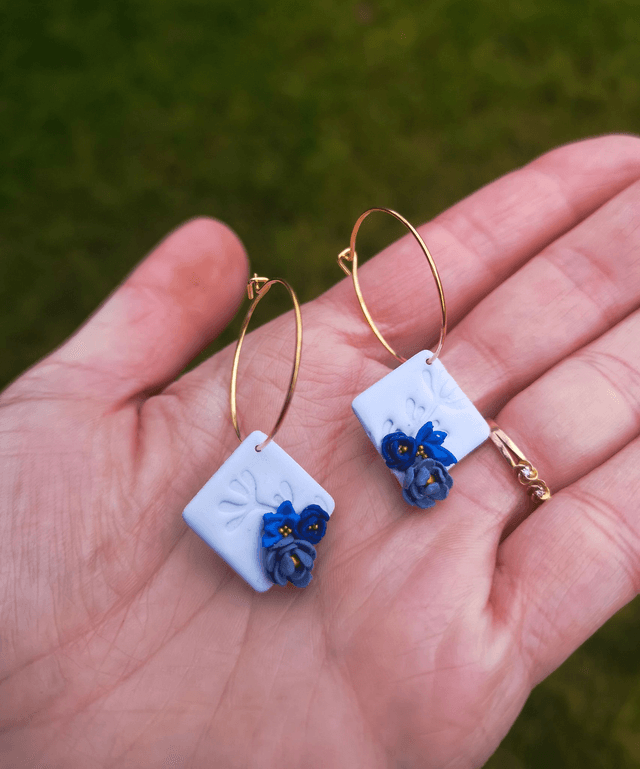 Collection Jardin d'Hiver - Boucles d'oreilles Thalia