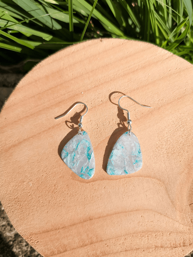 Collection Marbre Glacier - Boucles d'oreilles Leyla