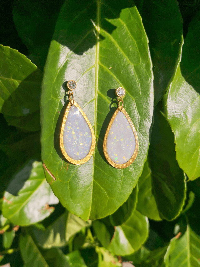 Collection Pierres d'Opales - Boucles d'oreilles Oana