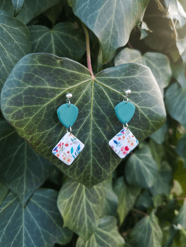 Collection Les Imprimées Printemps - Boucles d'oreilles Elyne
